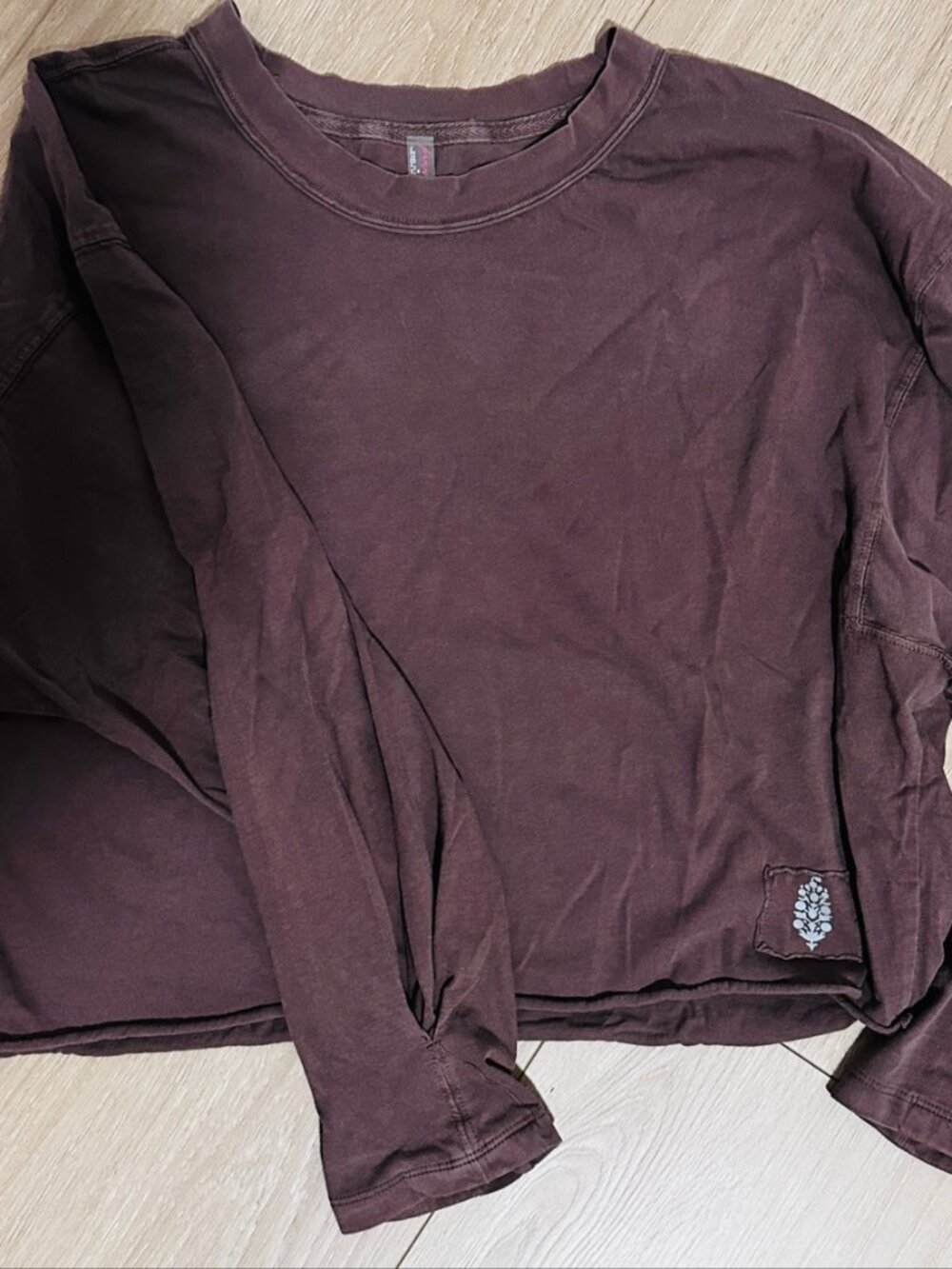 FP Movement Brown Long Sleeve Top M